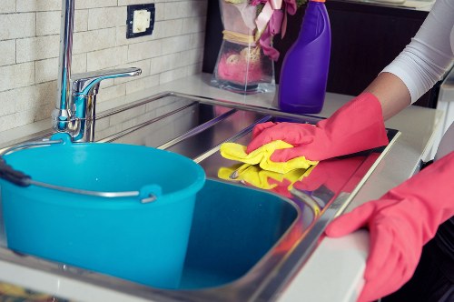 Cleaning tile and stone floors in a South East London property